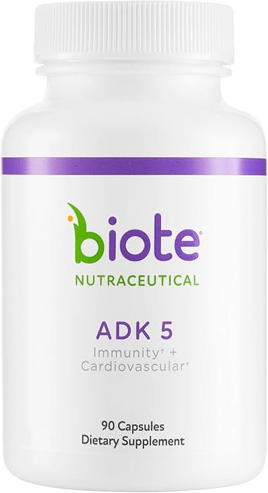 Biote Nutraceuticals - ADK 5 - Immunity + Cardiovascular (90 Capsules) | Amazon (US)