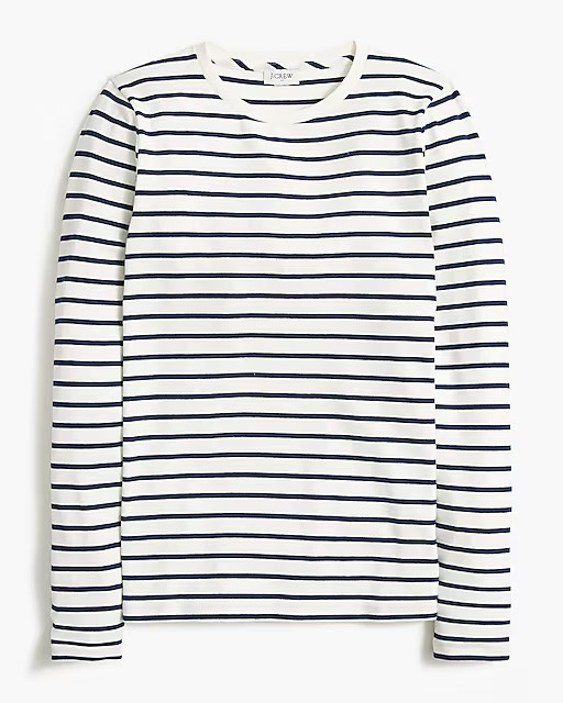 Long-sleeve striped everyday tee | J.Crew Factory