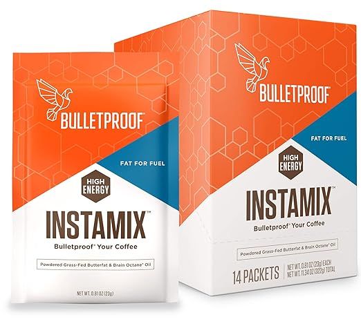 Bulletproof Coffee InstaMix Creamer, Includes Grass Fed Ghee and Brain Octane Powder, Keto Diet F... | Amazon (US)