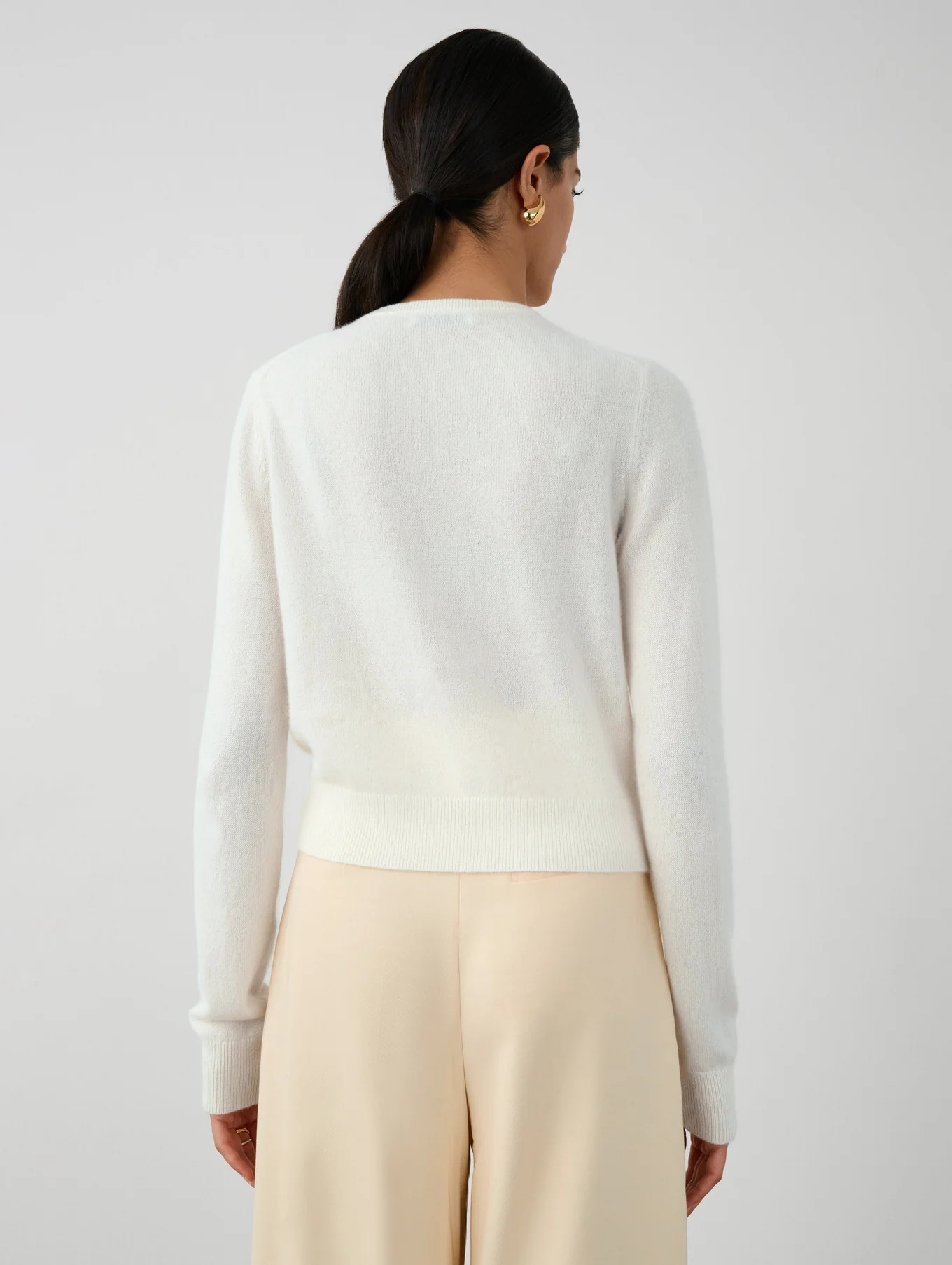 Cashmere Embellished Cardigan | White and Warren