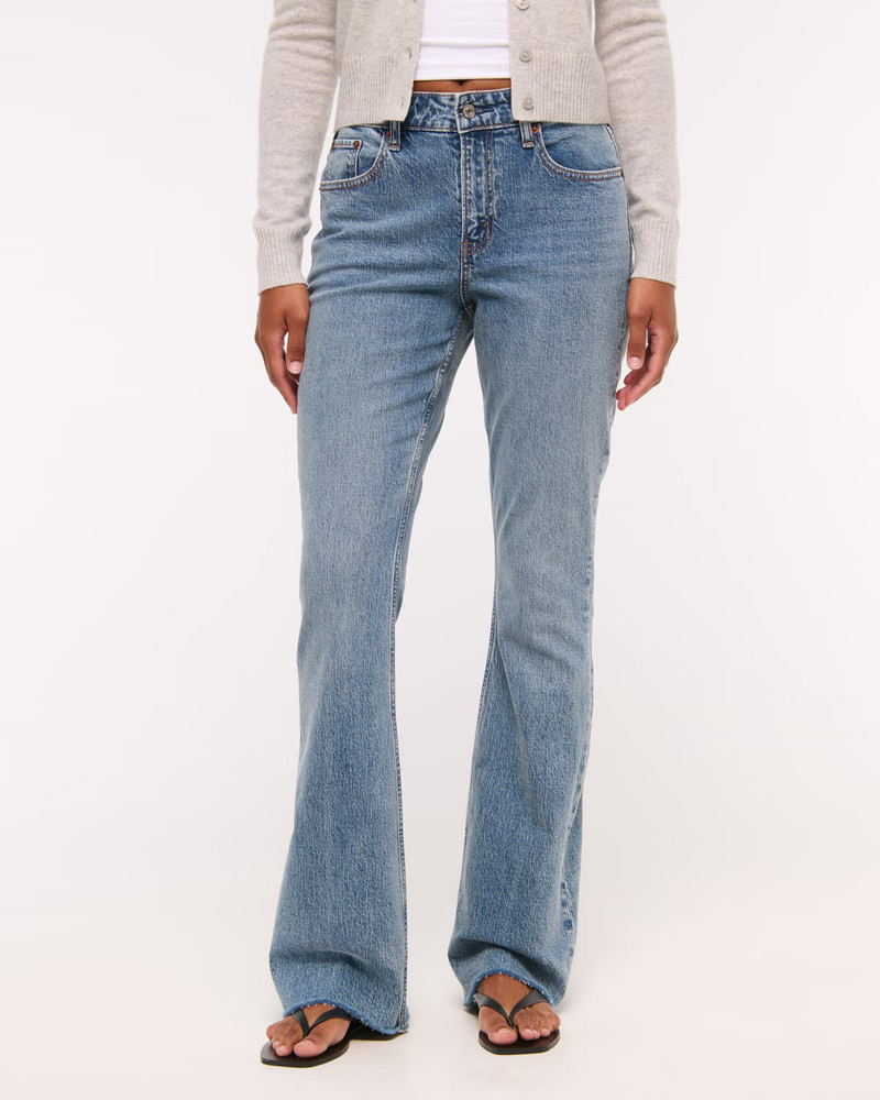 Curve Love Mid Rise Bootcut Jean | Abercrombie & Fitch (US)