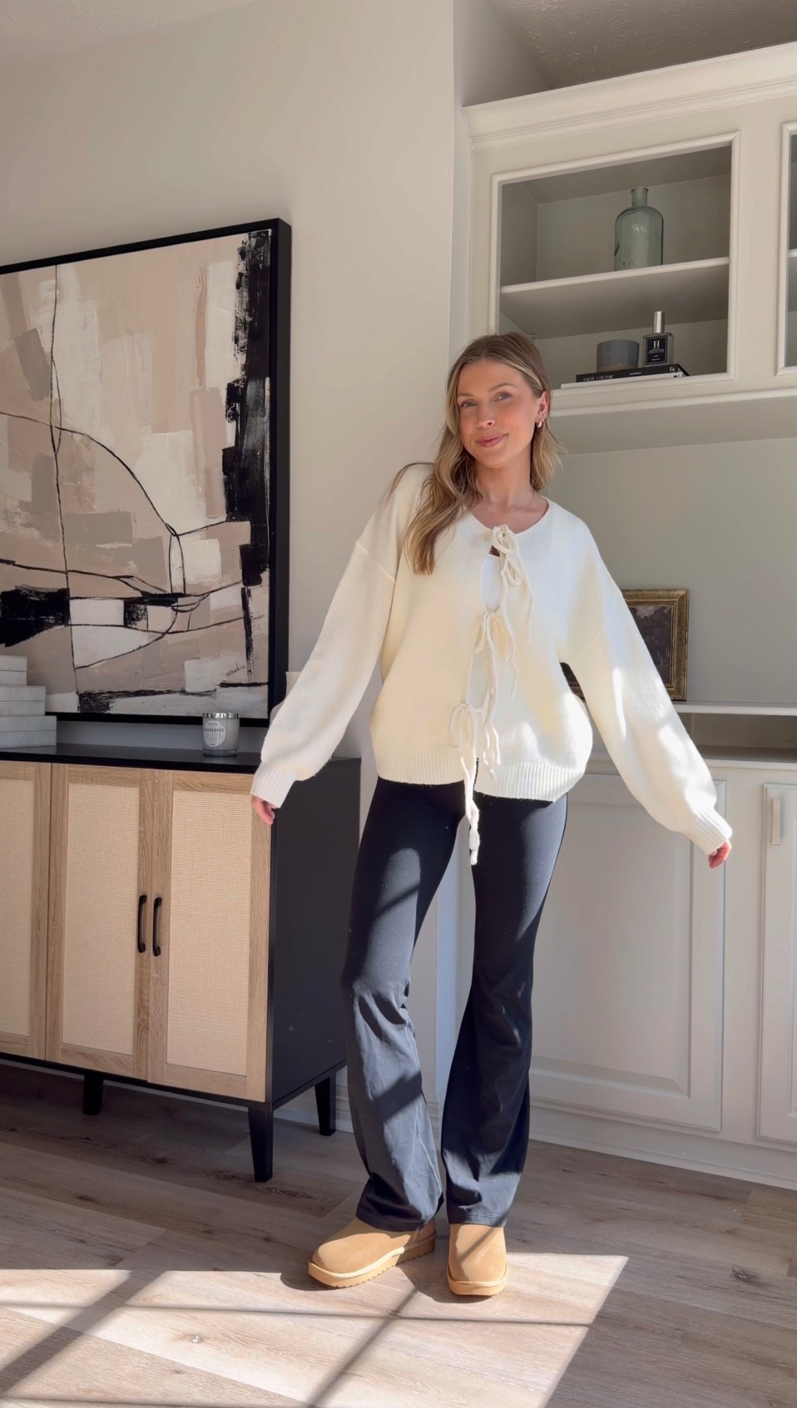 Comfy leggings outfit! Size S in longest length and S in sweater 

#LTKCyberWeek #LTKHoliday #LTKootd