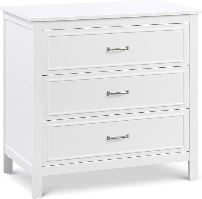DaVinci Charlie 3-Drawer Dresser in White , 35x20x34 Inch (Pack of 1) | Amazon (US)