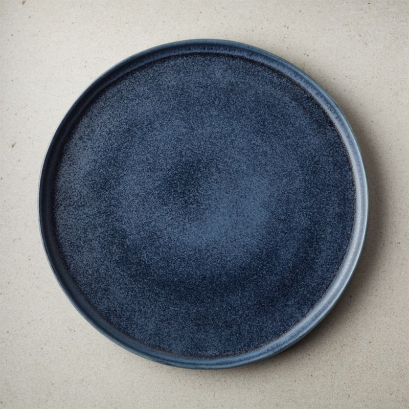 Drift Reactive Indigo Dinner Plate + Reviews | CB2 | CB2