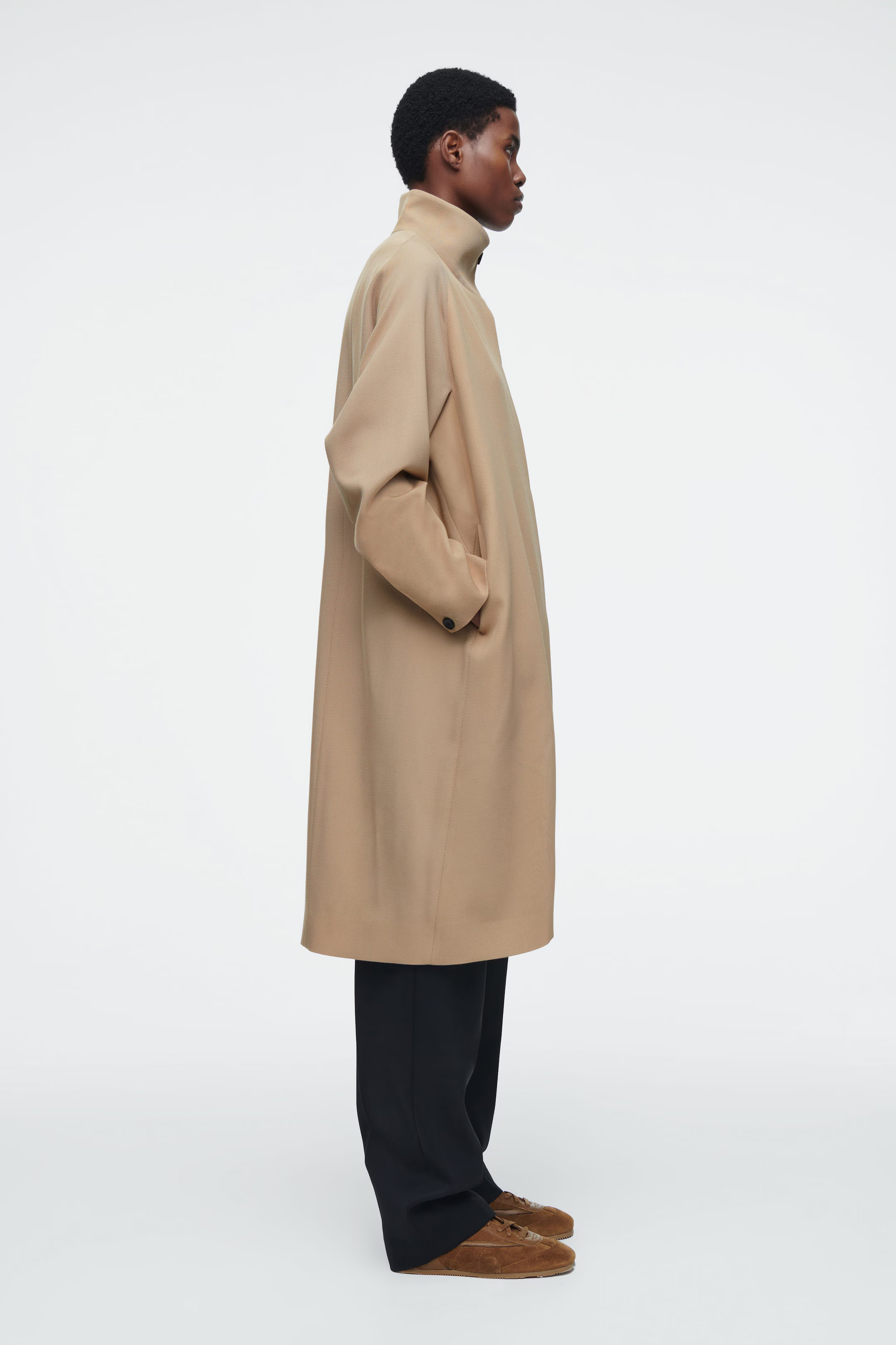 MINIMAL LEATHER TRAINERS - COGNAC | COS | COS UK