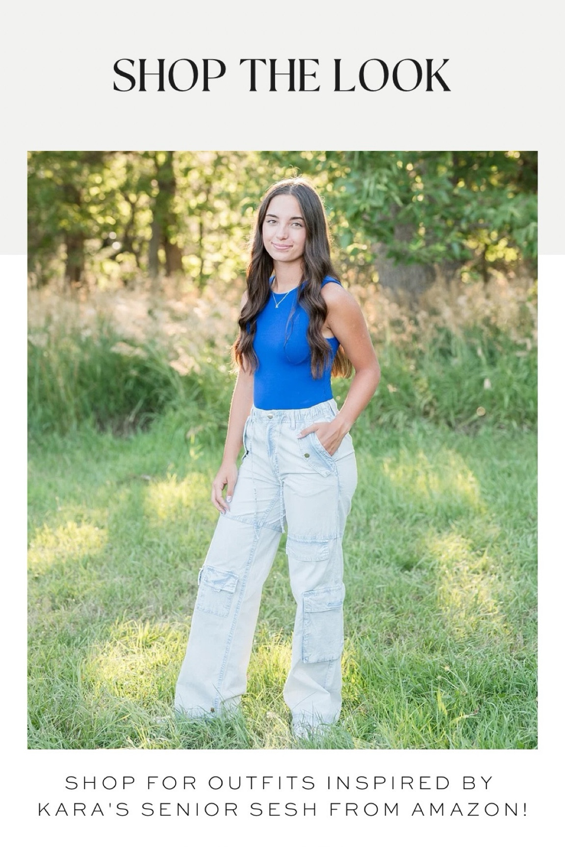 We’re obsessed with this look from Kara!! Her senior pictures were trendy and the pop of blue made her look so pretty! 

#LTKSeasonal #LTKSummerSales #LTKStyleTip