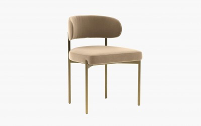 Hollis Metal Framed Upholstered Chair | Interior Define