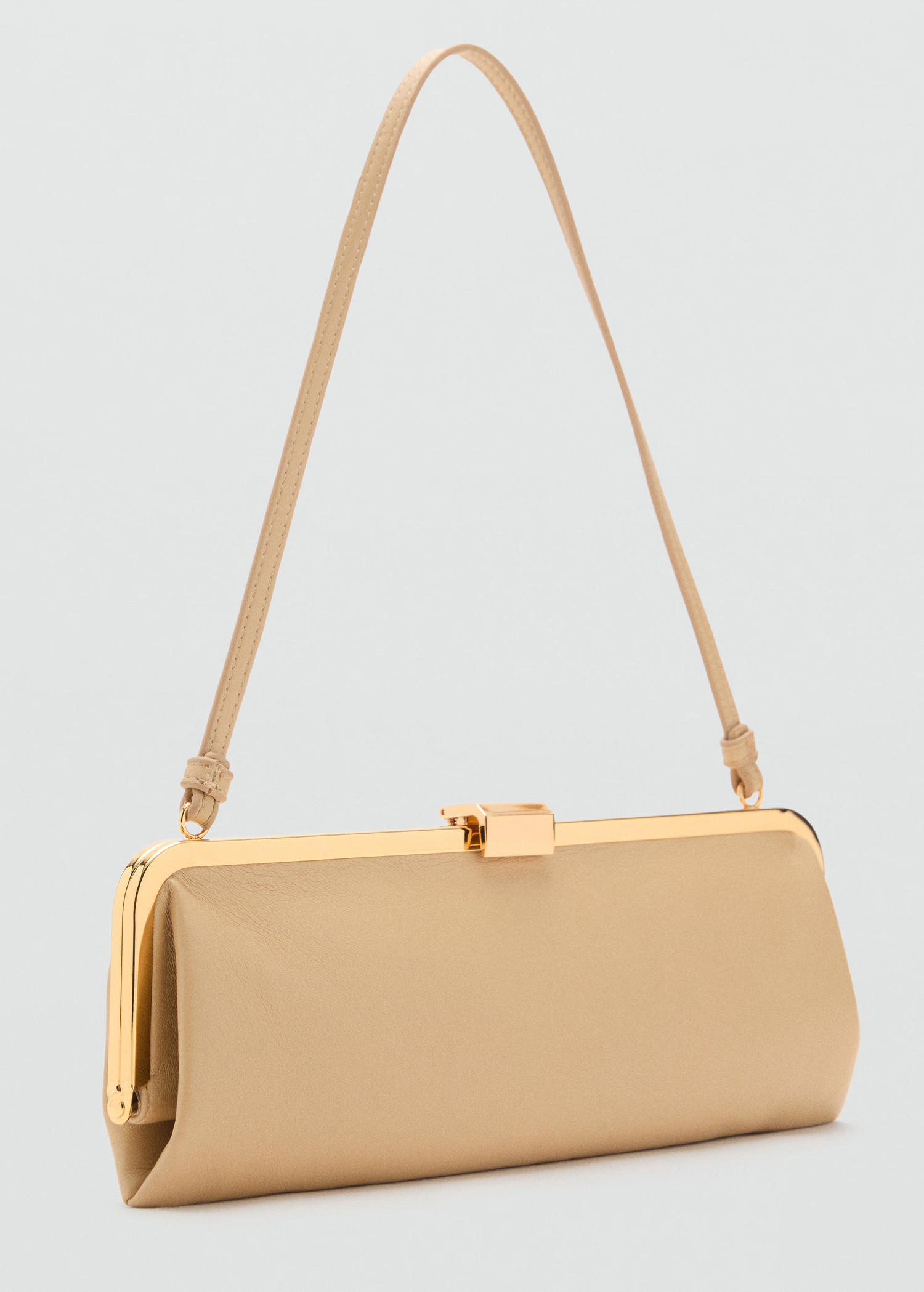 Metallic clutch handbag | MANGO (UK)