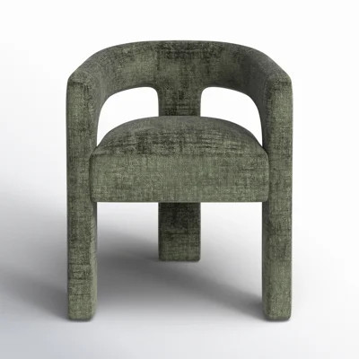 Darlington Chenille Upholstered Dining Arm Chair | Wayfair North America