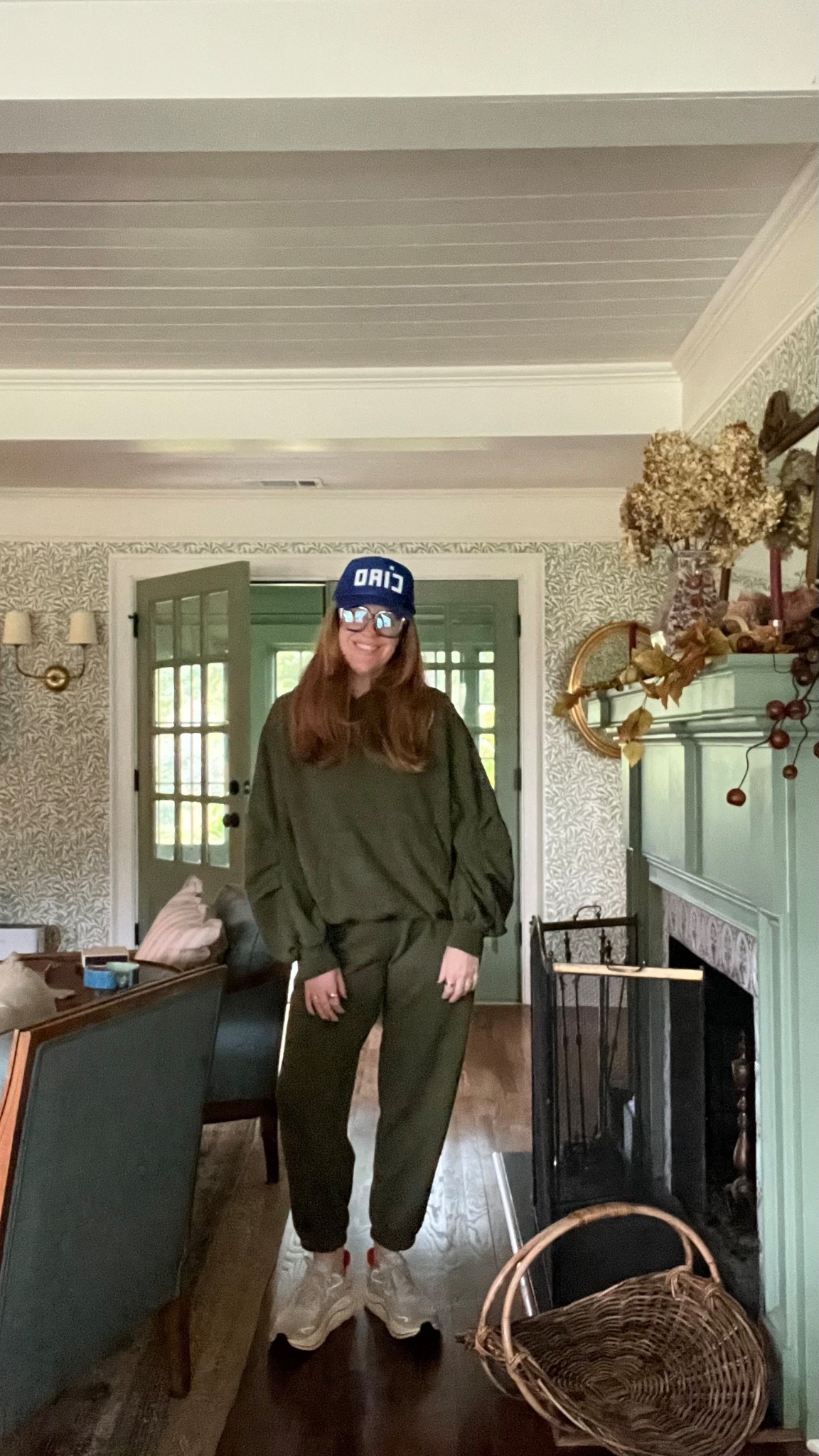 matching sweat in olive green. wearing a medium.

#LTKOver40 #LTKHome #LTKFindsUnder100