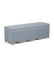 54.5x18 scalloped storage bench | TJ Maxx