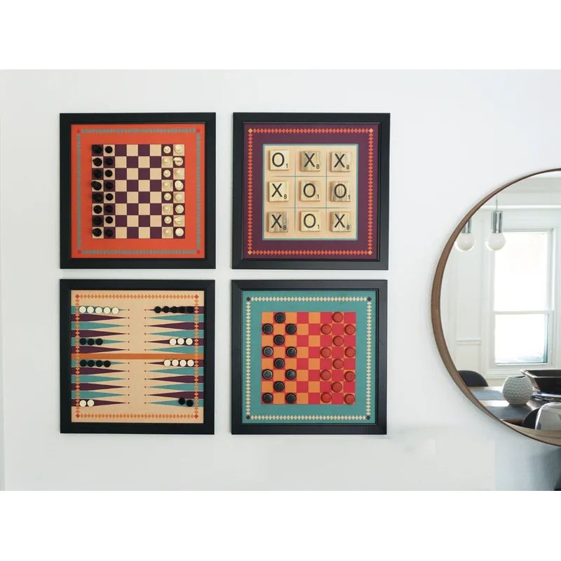 Home Magnetics Handmade 18'' L Checkers Game Set | Wayfair North America