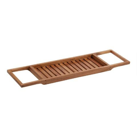 Acacia Wood Bathtub Tray | World Market