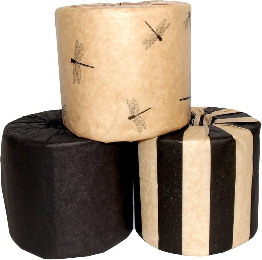 Decorative Toilet Paper Covers, 9 Paper Wraps - 3 of Each Design, Fits Any Size Toilet Paper Roll... | Amazon (US)