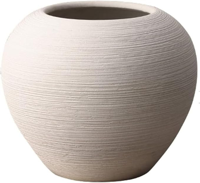 TADIBU Modern Ceramic Vases, Table Vases Round Stoneware Vases Handmade Porcelain Planters for Fl... | Amazon (US)
