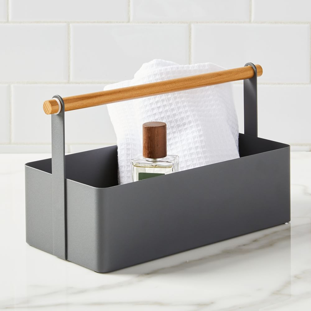Yamazaki Wood Handle Bath Caddy | West Elm (US)