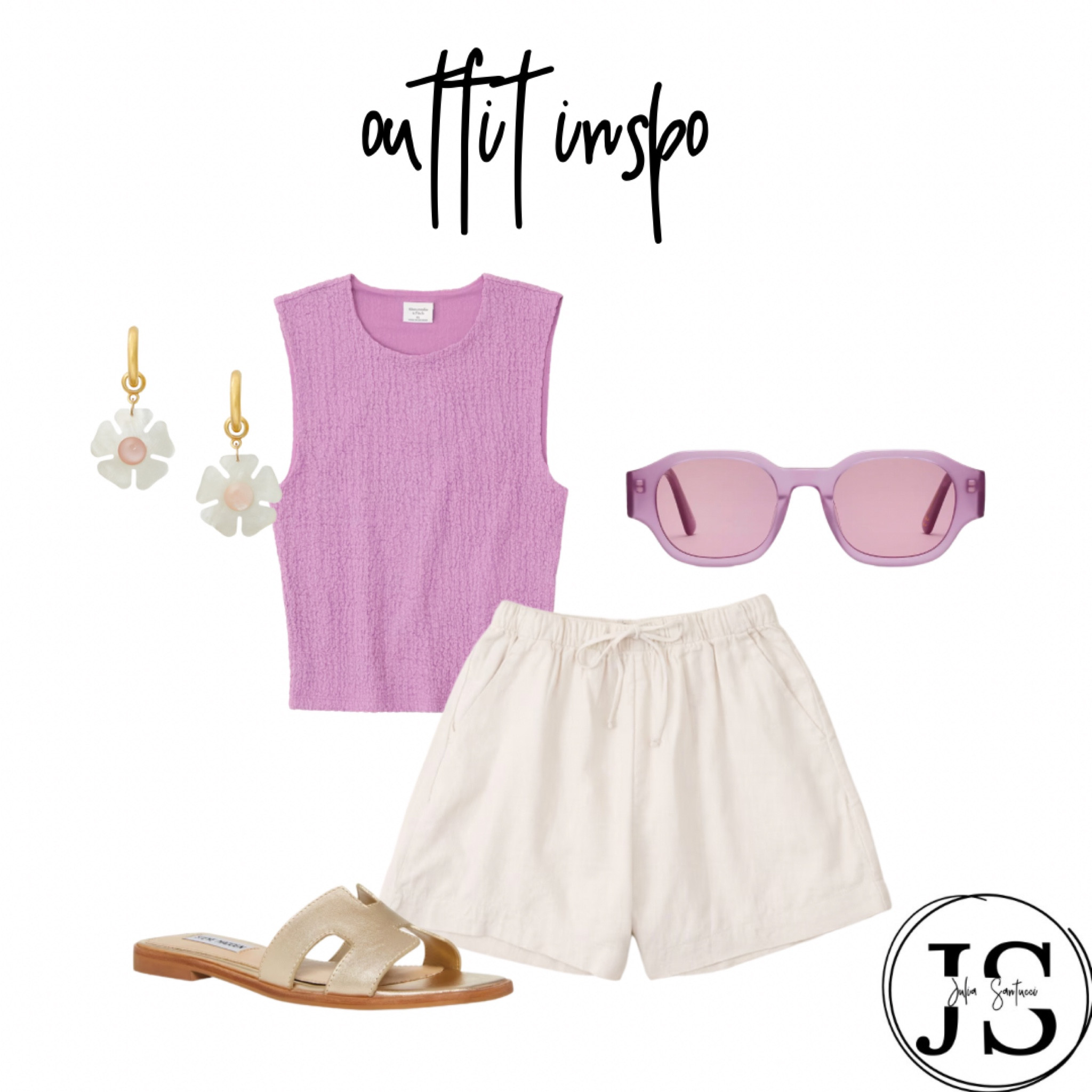 Taylor Swift outfit, summer outfit, sandals, casual outfit, linen shorts 

#LTKSeasonal #LTKunder50 #LTKstyletip