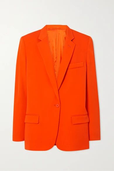 The Attico - Oversized Wool-blend Gabardine Blazer - Orange | NET-A-PORTER (US)