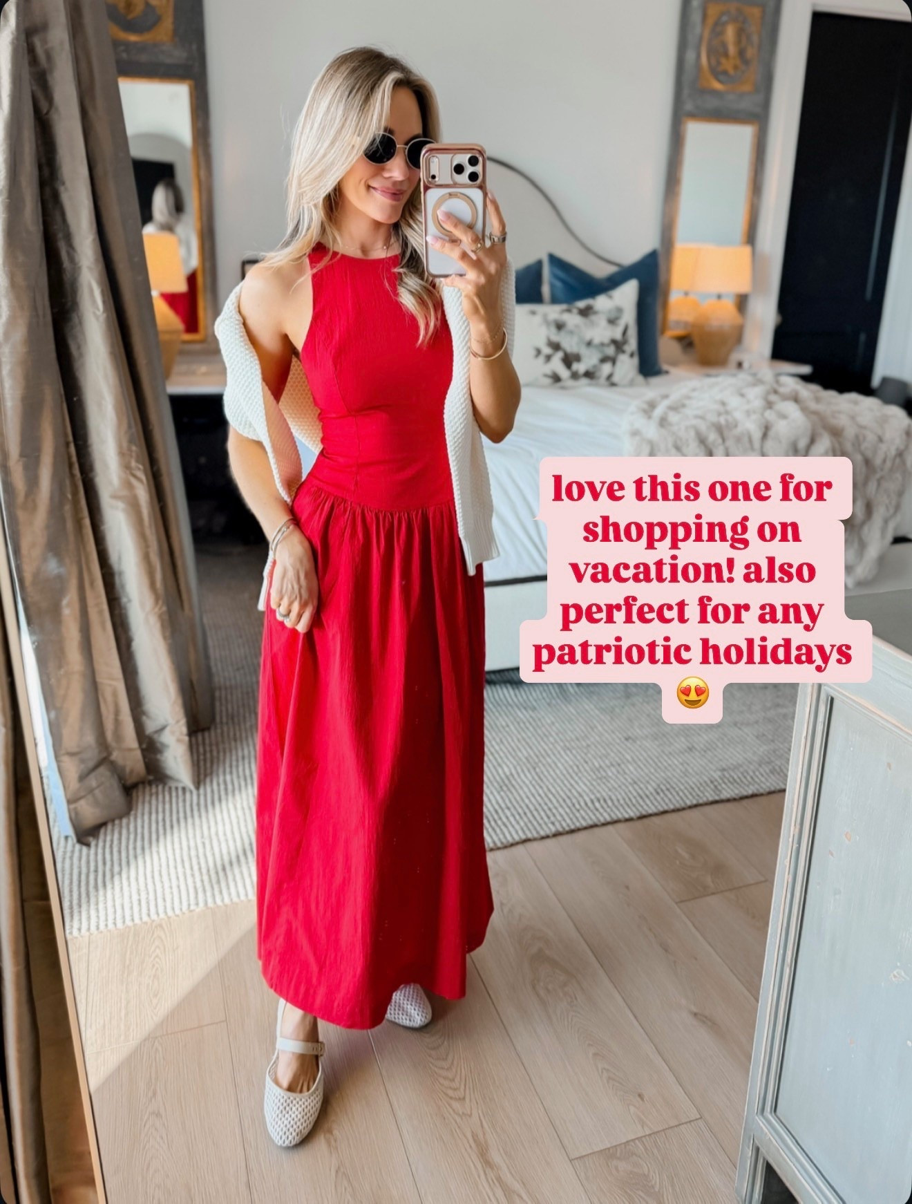 Abercrombie BOGO 50% off SALE!🤍
This dress is so stunning! Perfect for vacation, luncheons, 4th of July, you name it!