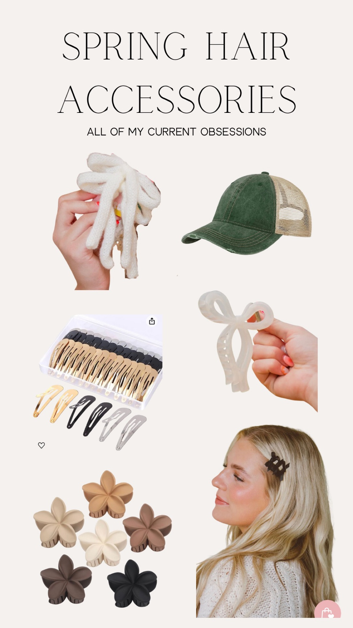 Current accessories I’m loving this spring!

#springhairaccessories #springaccessories #hairaccessories #easyhairaccessories

#LTKbeauty #LTKstyletip #LTKfindsunder100
