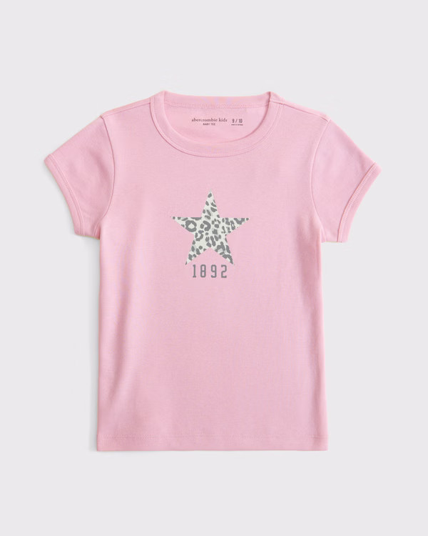 girls graphic baby tee | girls tops | Abercrombie.com | Abercrombie & Fitch (US)
