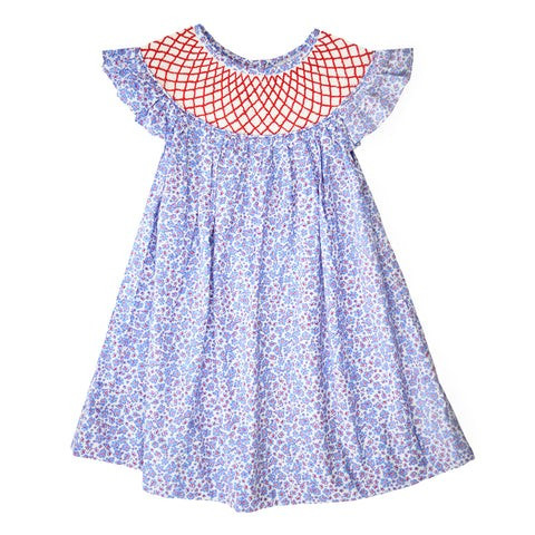 Cecilia Smocked Floral Dress | The Bella Bean