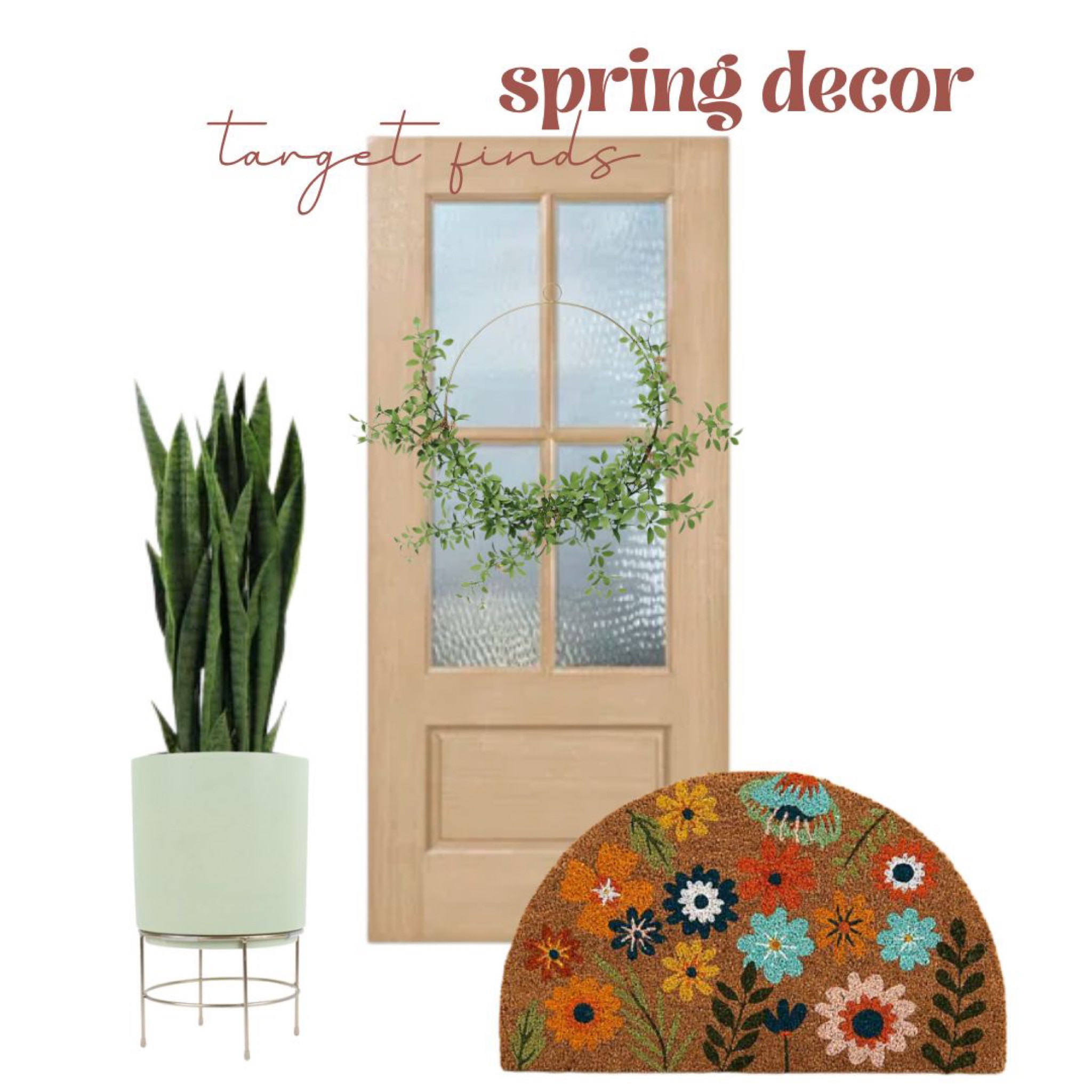 My spring front porch decor!