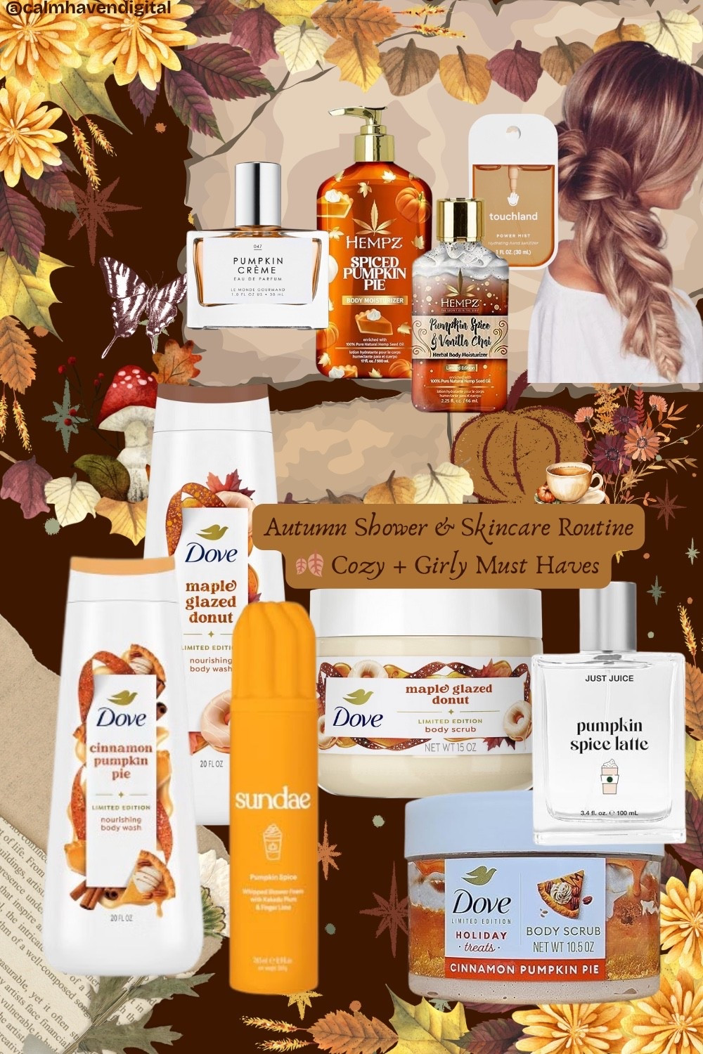 Cozy girl shower + skincare routine vibes 🍁✨ These fall body care favorites are giving all the autumn feels — maple glazed donut, pumpkin creme, vanilla chai, & more. Perfect for soft, girly self care nights 🌸☕ Linked all my favs here so you can shop the scents that make fall feel extra cozy 💕 #LTKbeauty #LTKhome #LTKseasonal

#LTKHalloween #LTKBeauty #LTKSeasonal
