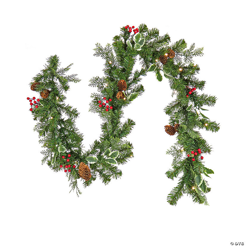 National Tree Company First Traditions™ 6 ft. Christmas Joy Pre-Lit Garland | Oriental Trading Company