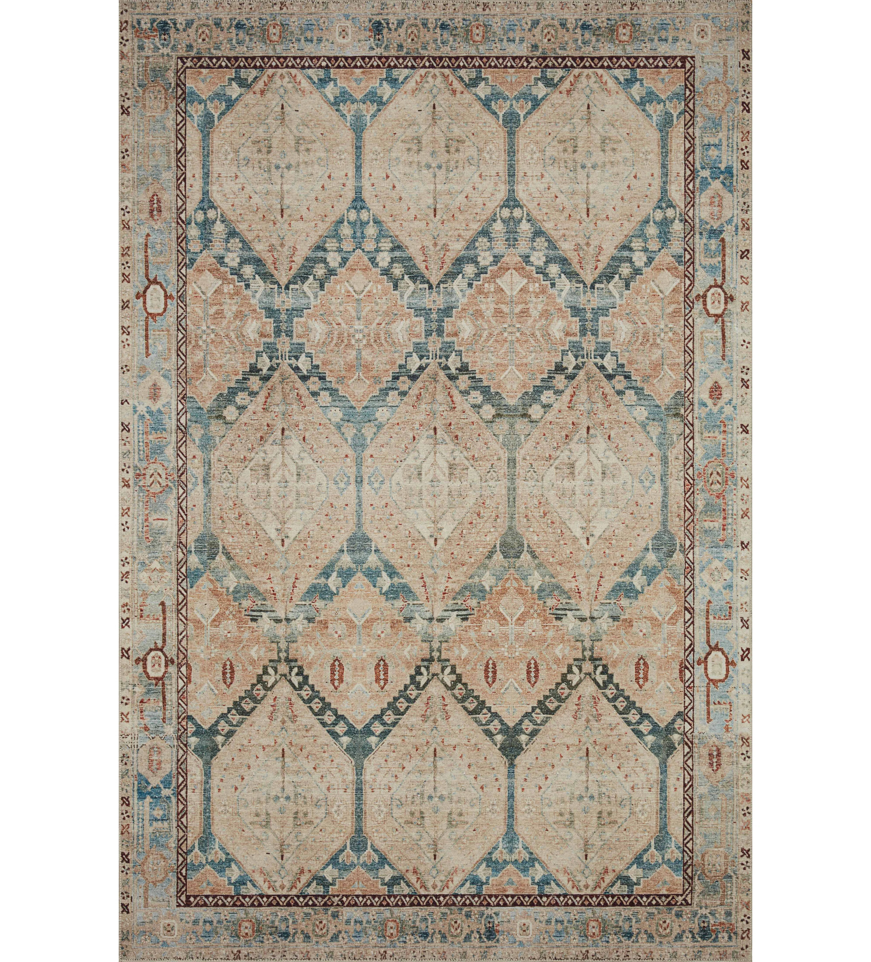 Magnolia Home by Joanna Gaines x Loloi Lenna Denim / Sand Area Rug | Wayfair North America