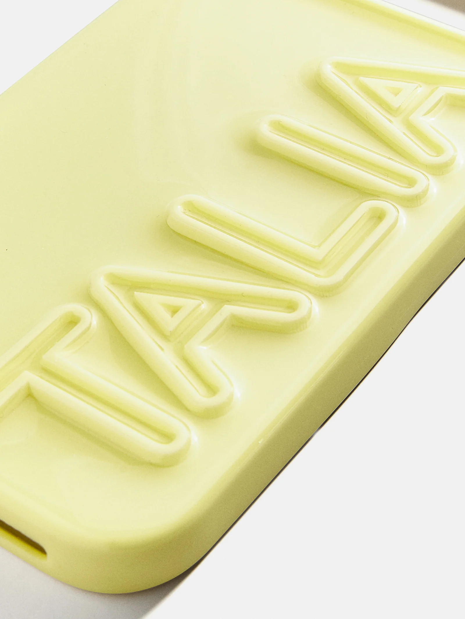 Fine Line Custom iPhone Case - Light Yellow/Light Yellow | BaubleBar
