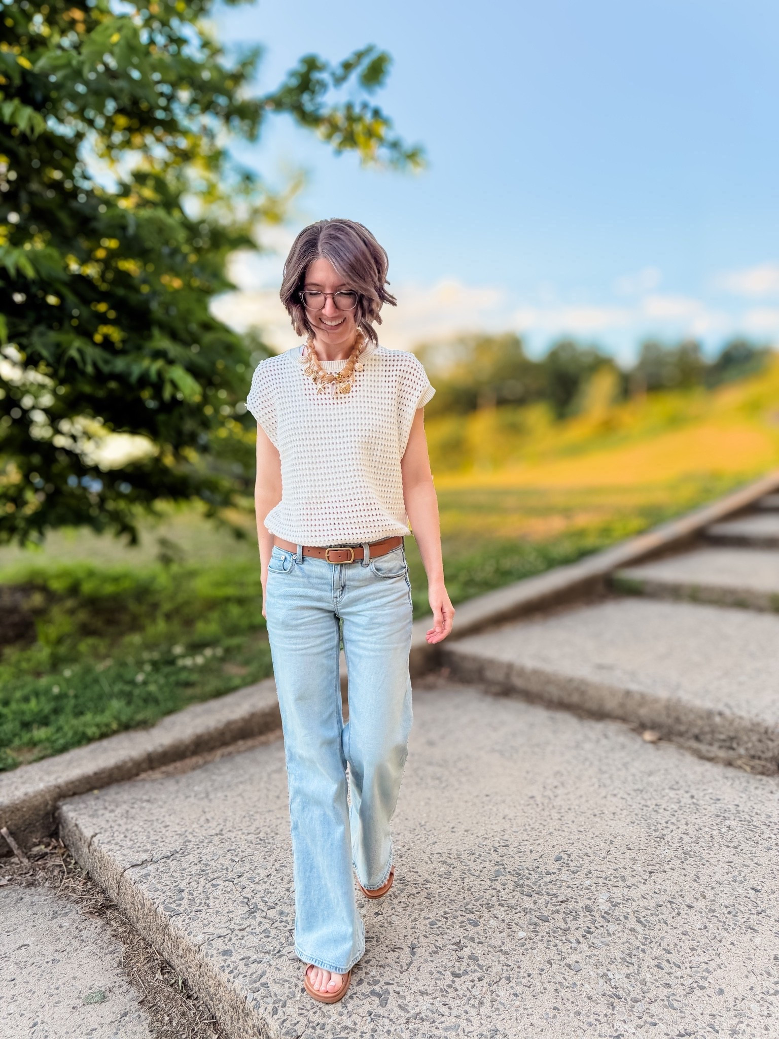 Sweater: TTS
Low rise Jeans: TTS
Sandals: TTS, super comfy w great arch support

#LTKootd #LTKdayinmylife #LTKSaleAlert