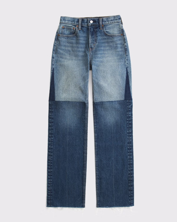 Curve Love High Rise 90s Relaxed Reworked Jean | Abercrombie & Fitch (US)