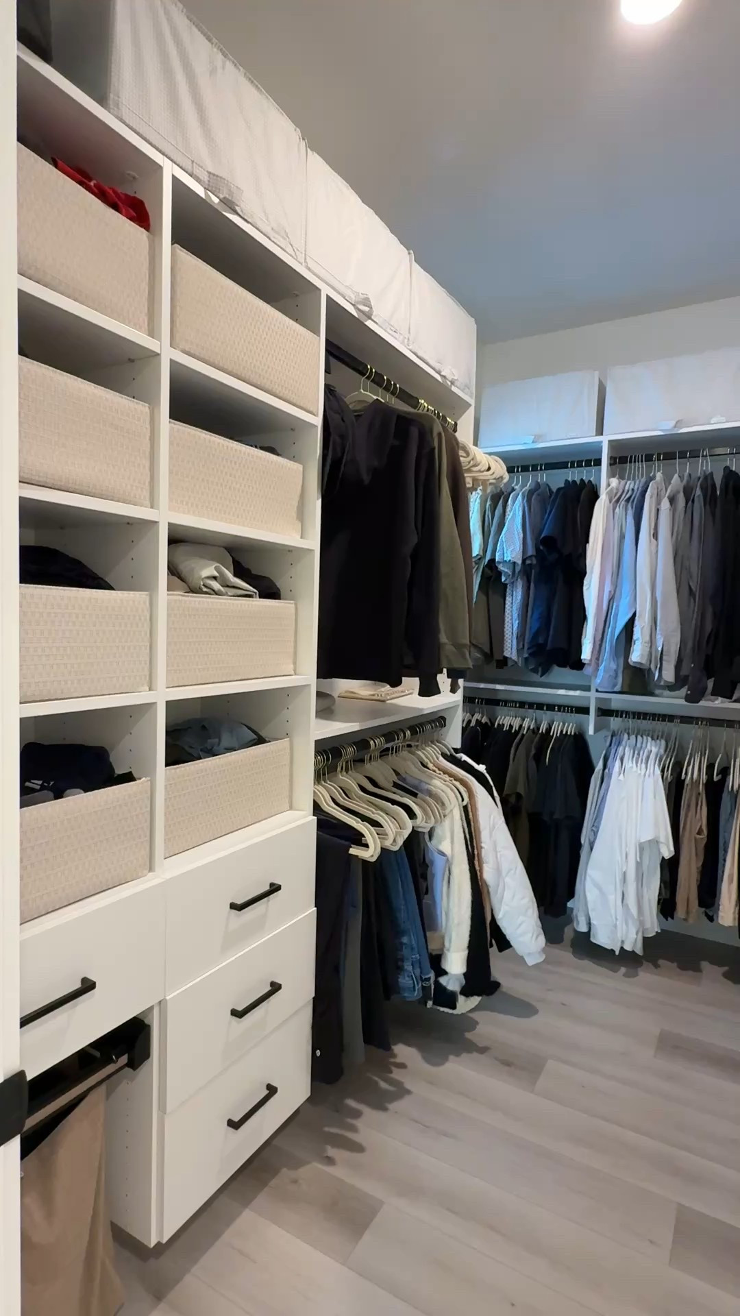 Closet hangars & bins. The zippered covered bins up top are super lightweight and inexpensive. They’re perfect for quilts and extra bedding. 

#LTKSaleAlert #LTKHome