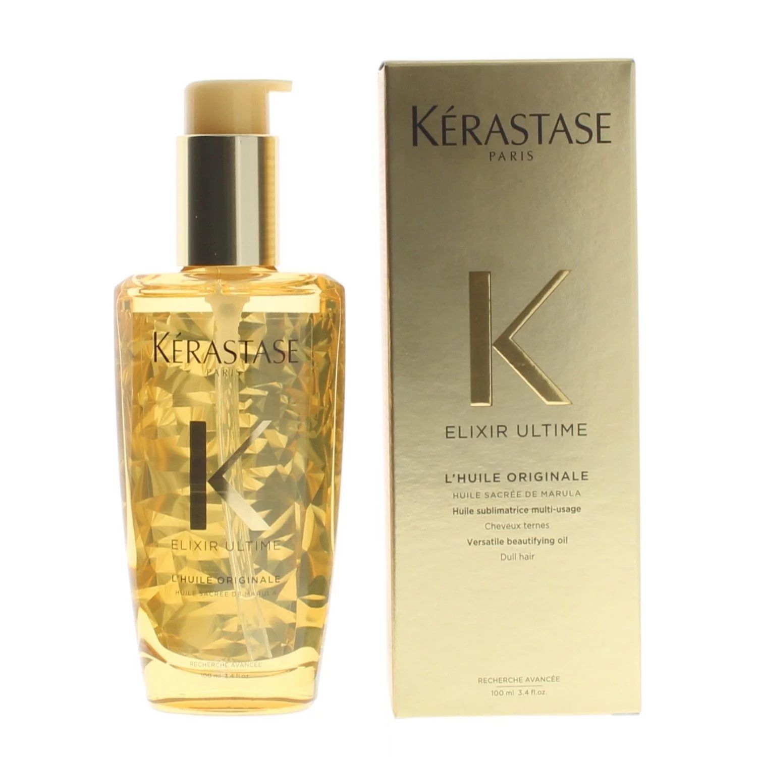 Kerastase Elixir Ultime L'Huile Originale Versatile Beautifying Hair Oil, 3.4 fl oz | Walmart (US)