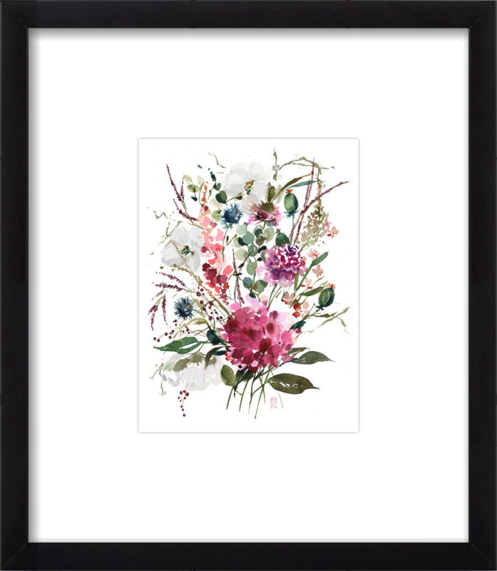 Moody wildflowers | Artfully Walls