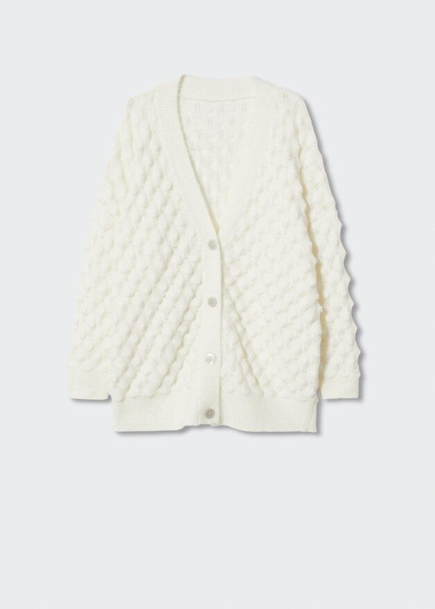Oversized cardigan with buttons | MANGO (US)