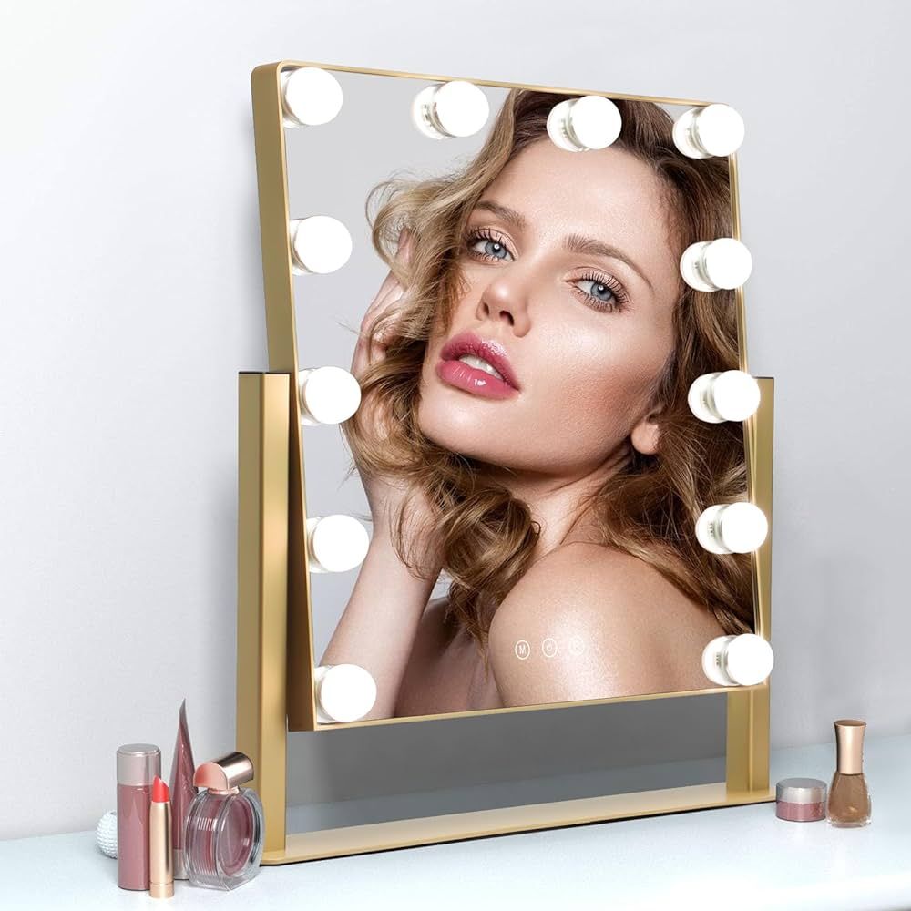 Depuley Hollywood Makeup Vanity Mirror with Lights, 12 Dimmable Led Bulbs, 3 Color Modes, Detacha... | Amazon (US)