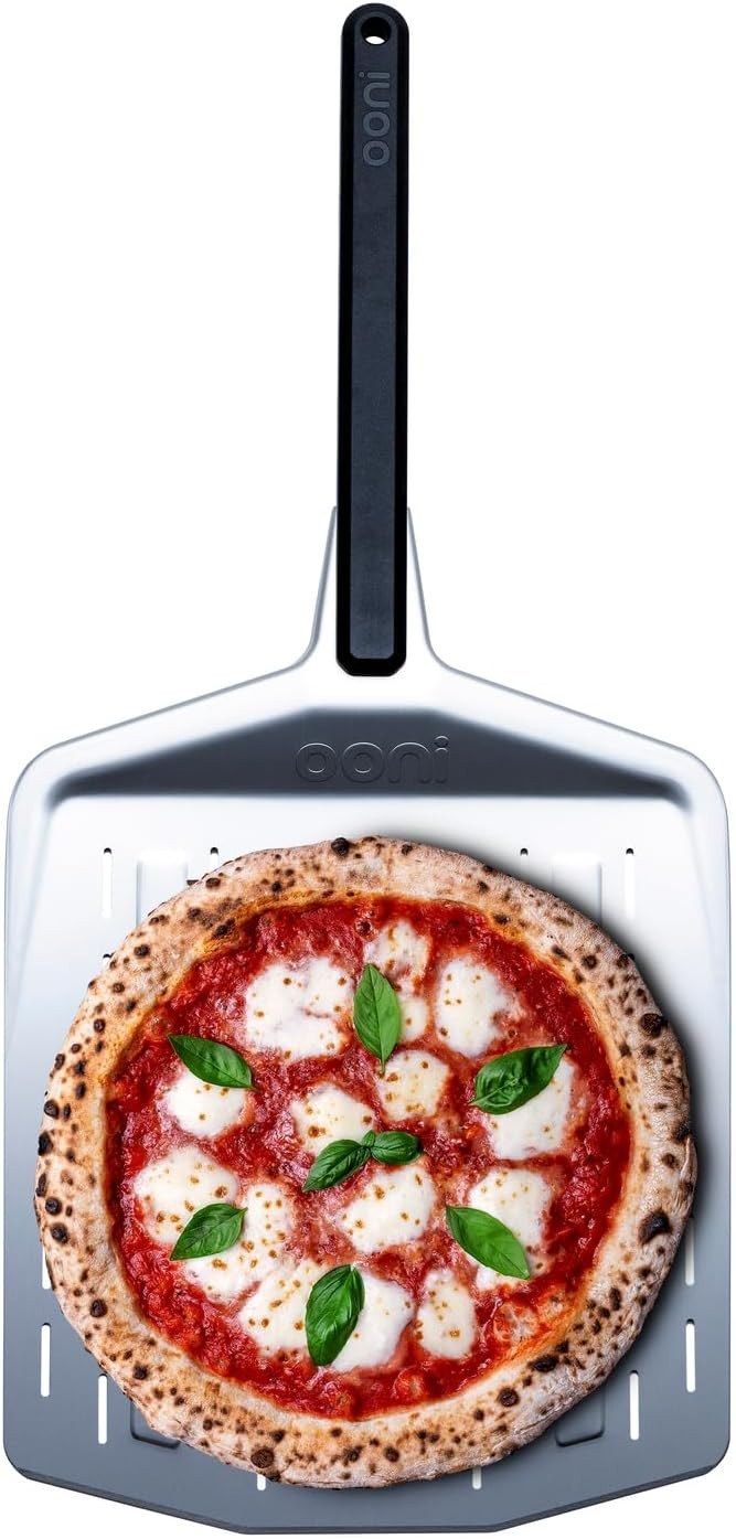 ooni 12” Perforated Pizza Peel – Aluminum Metal Pizza Peel 12 Inch, Pizza Spatula Paddle, Lig... | Amazon (US)
