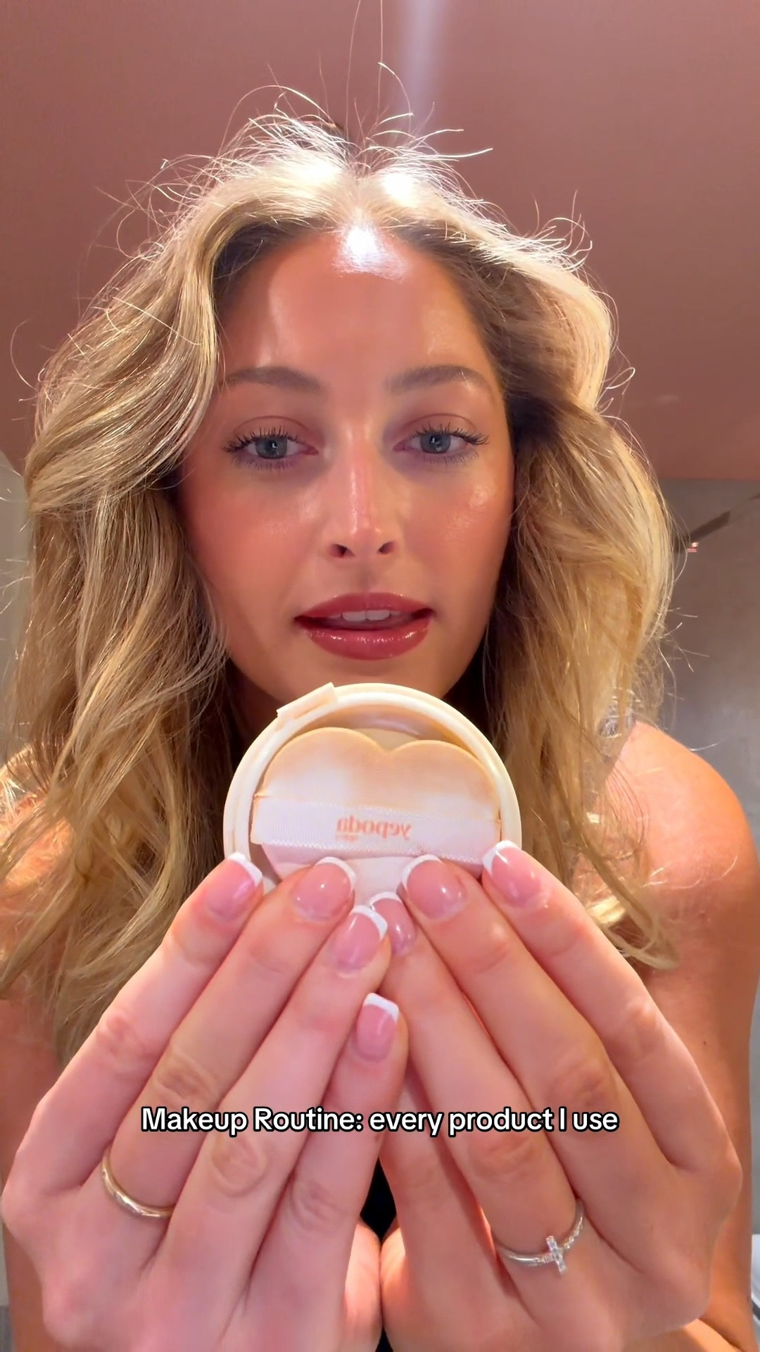 Lipstick: VERONE
Bronzer: medium 
Base (yepoda): N3W but if I’m super tan then N4C
Blush (dibs): you do you 
Blush (rare beauty): virtue 