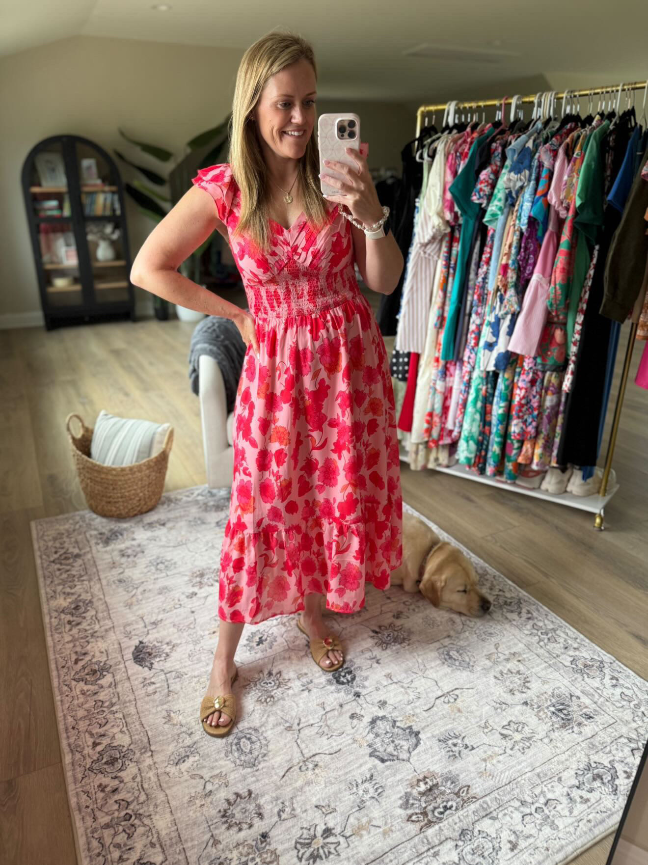 Pink floral midi dress 

Summer dress wedding guest dress midi dress sandals Amazon fashion

#LTKgrwm #LTKmomlife #LTKootd