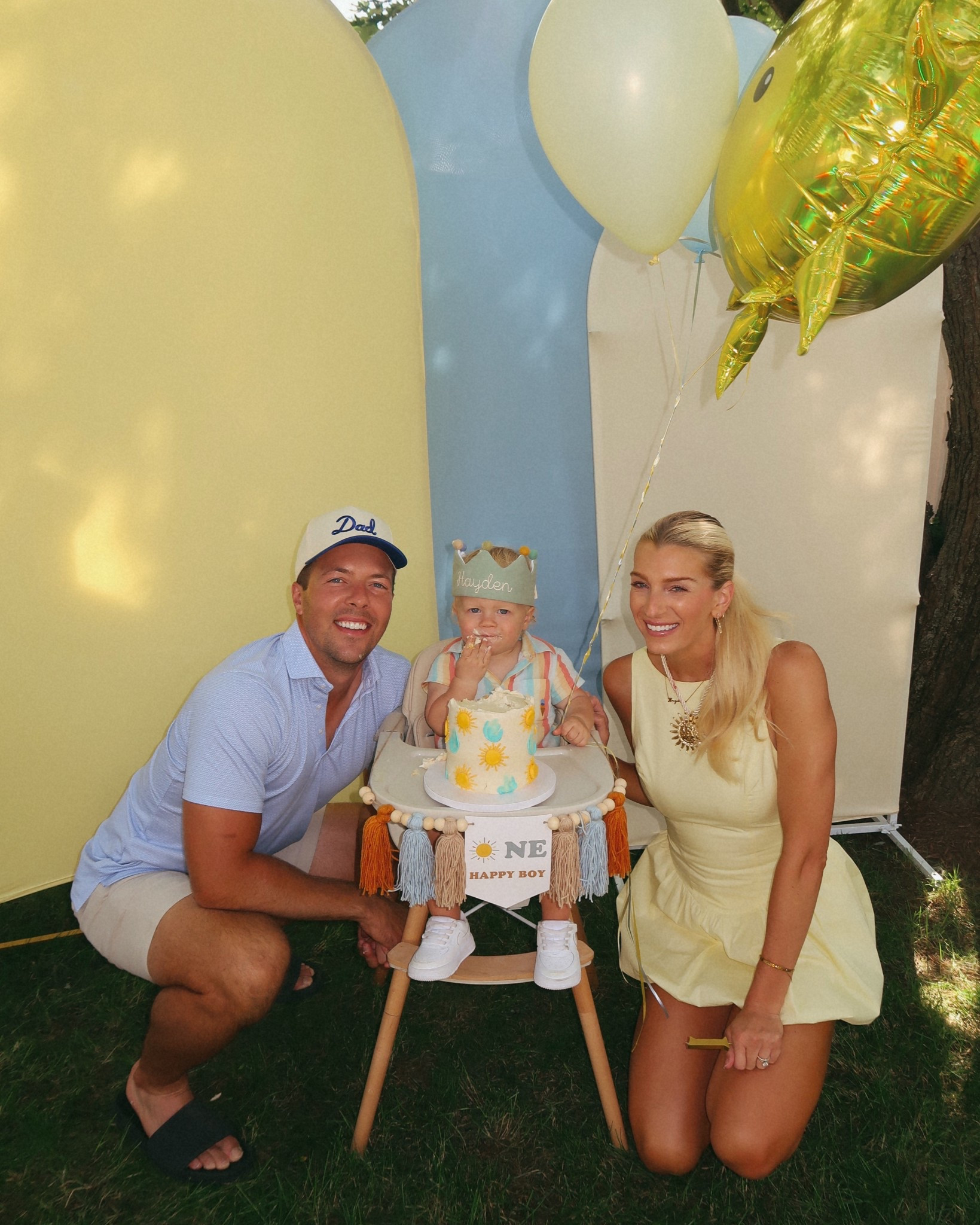 First birthday party decor for one year old boy! Sunshine one happy boy 
- all decor from Amazon 
- my outfit also from Amazon fashion yellow dress 

#LTKFamily #LTKParties #LTKBaby