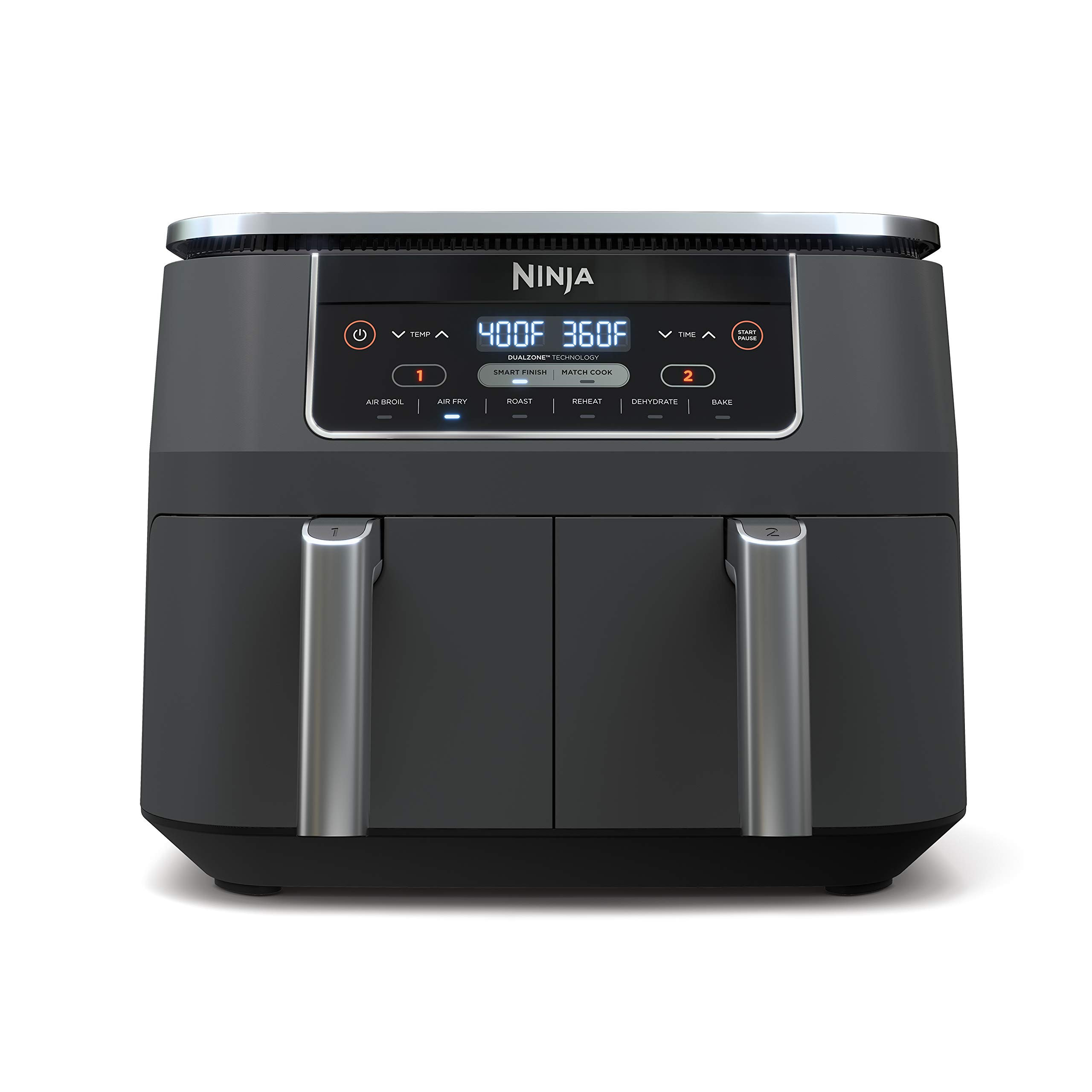 Ninja DZ201 Foodi 8 Quart 6-in-1 DualZone 2-Basket Air Fryer with 2 Independent Frying Baskets, M... | Amazon (US)