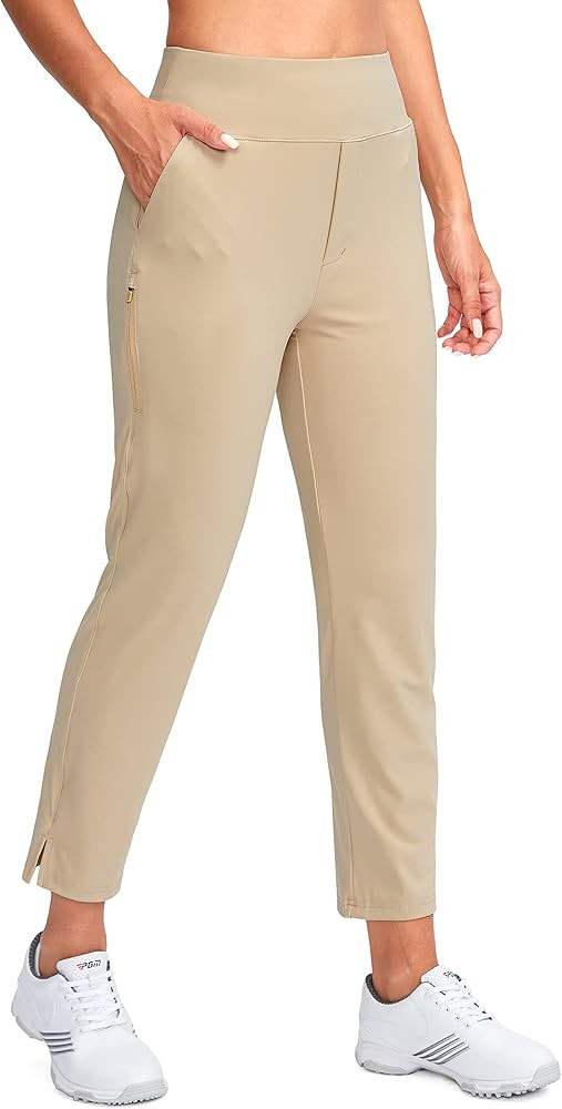 YYV Women's Golf Pants Stretch Work Ankle Pants High Waist Dress Pants with Pockets for Yoga Busi... | Amazon (US)