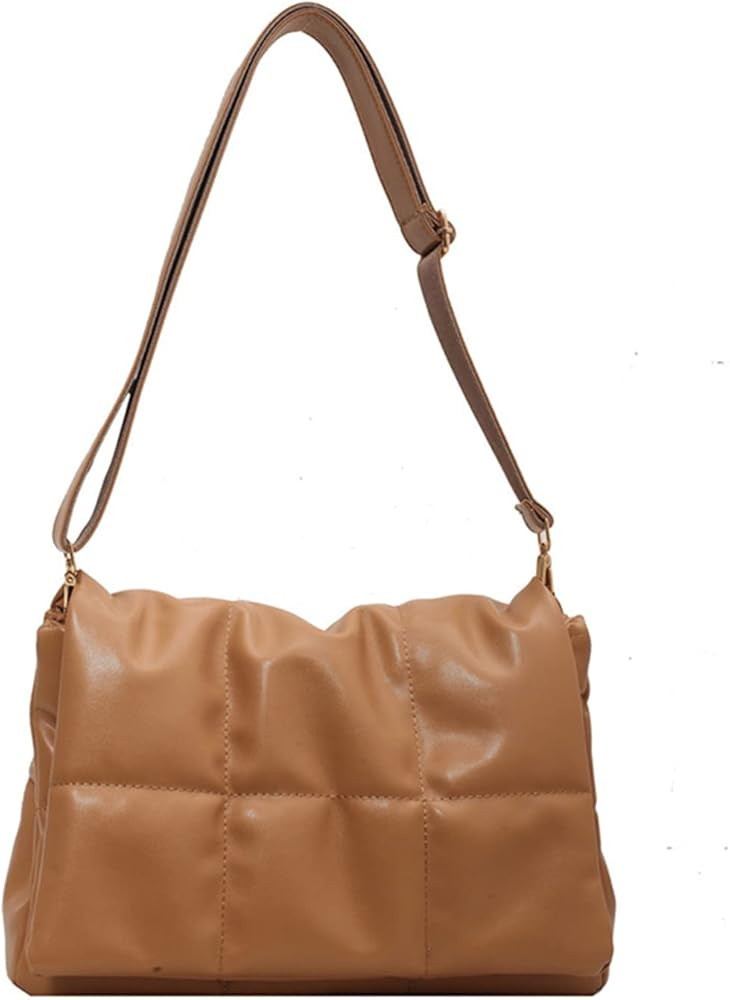 Women's Trendy Quilted Crossbody Bags Adjustable Chain Strap Cassette Puffer Padding Shoulder Bag... | Amazon (US)