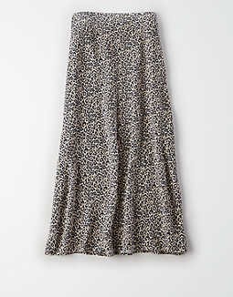 AE Animal Print Midi Skirt | American Eagle Outfitters (US & CA)