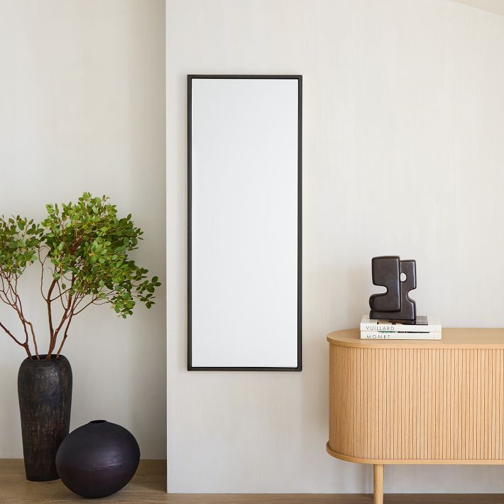 Metal Framed Long Rectangle Wall Mirror | West Elm (US)