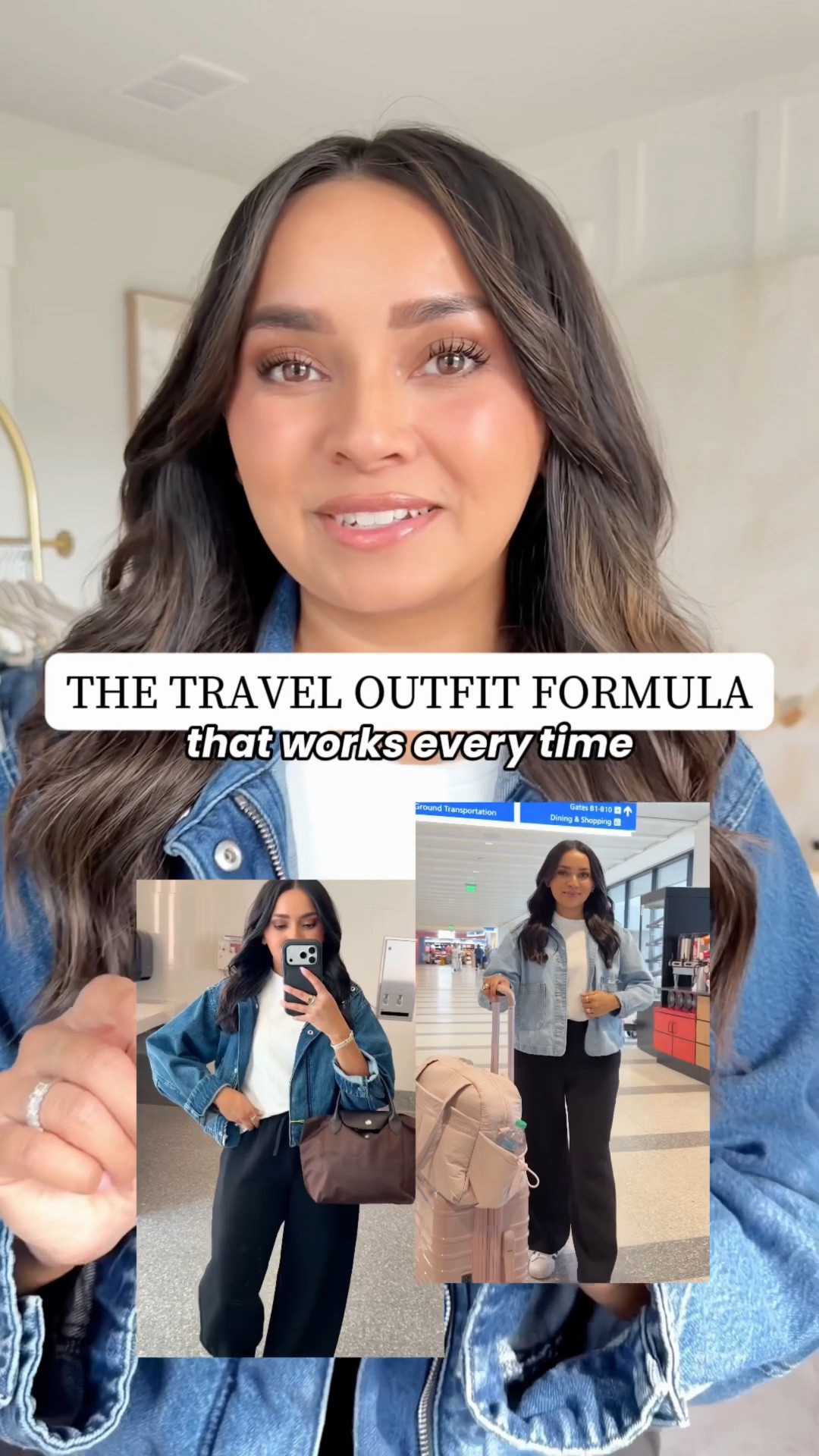 Travel Outfit Formula!
Denim jacket size xxs TTS
Tank size xs TTS
Black pants size xs petite TTS 
Sneakers size 6.5 TTS


Airport outfit

#LTKPetite #LTKSaleAlert #LTKCon