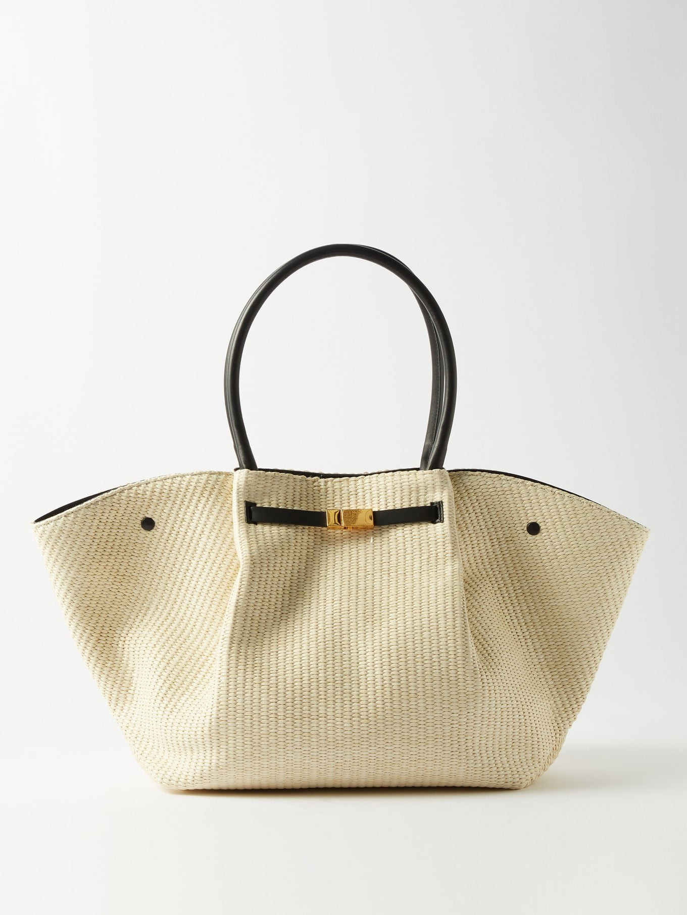 New York raffia tote bag | Demellier | Matches (UK)