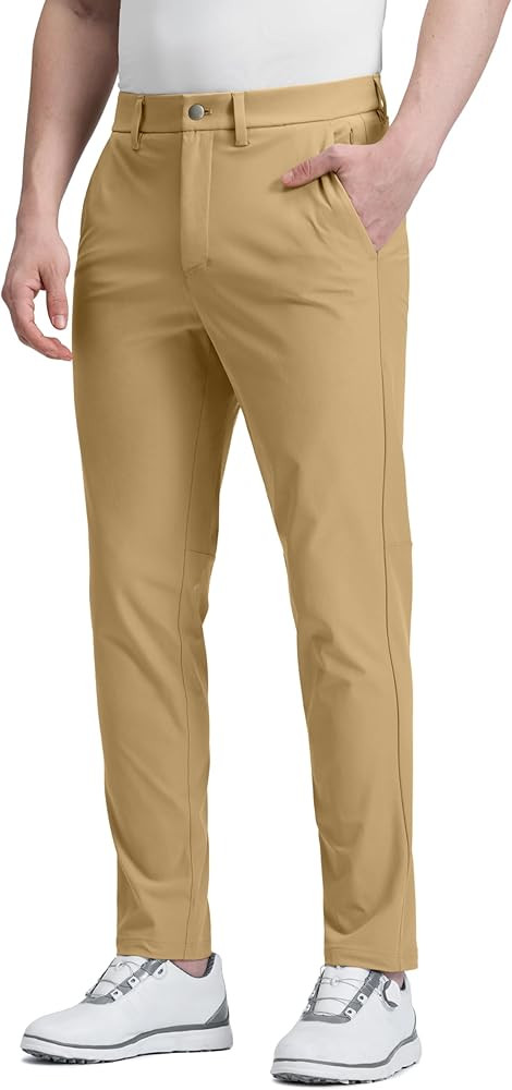 CRZ YOGA Men's All Day Comfy Golf Pants - 28"/30"/32"/34"/36" Quick Dry Lightweight Work Casual T... | Amazon (US)
